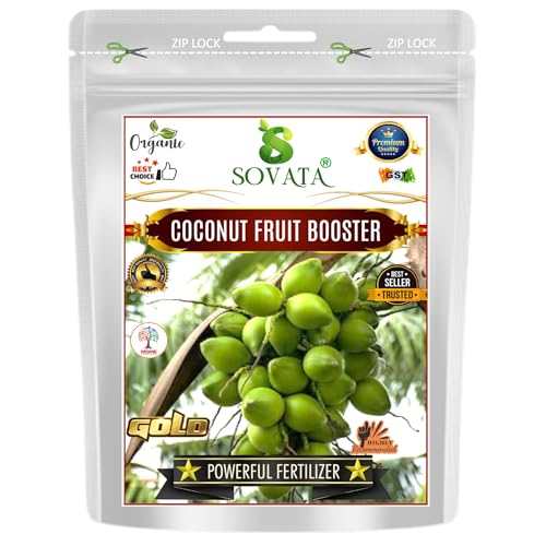Sovata® Coconut Fruit Booster, Powerful Orgainc Fertilizer for Heavy Fruiting and Fast Growth of Coconut Plants. (1800 gm)