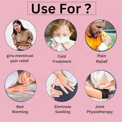 Image of Fun4you Cute Bunny Hot Water Bottle 30cm (Pink) | Period Cramps Relief Soft Stuffed Plush Teddy Bear Cover | Reusable Warm Bag for Back, Neck & Abdominal Comfort