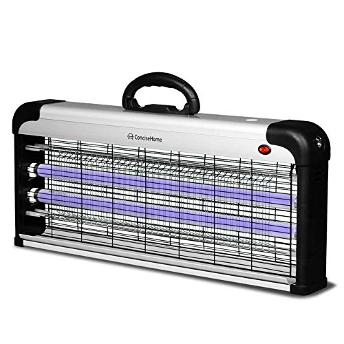 Concise Home XHY-40EU-2 Insectenverdelger, muggenbescherming, insectenlicht, elektrische uv-lamp voor buiten, ophangvoorziening zonder chemicaliën en giftige stoffen, opvangschaal, geurneutraal, wit