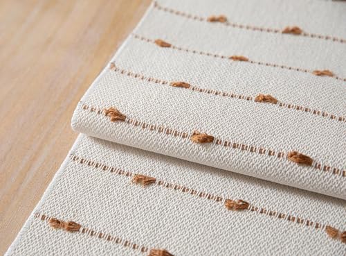 Image of Premium Boho Cotton Table Runner for 4 6 Seater Dining Table |Center Table |Coffee Table|Dining Table|Eating Area|Table Decor(14*72 INCHES)|Brown DH| SZPR 039
