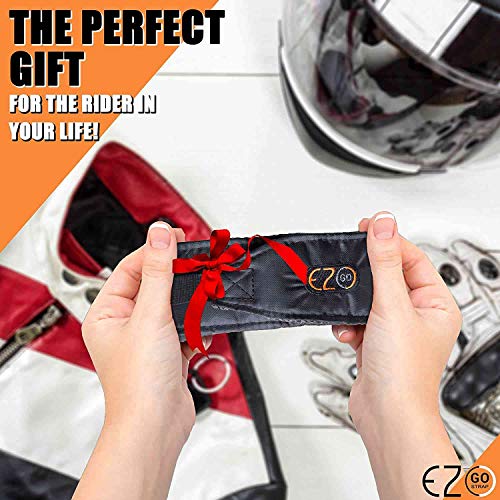 EZ-GO Motorbike Helmet Strap –motorcycle helmet bag,Lightweight Helmet motorcycle bag –motorbike accessories for Men&Women.Hands-Free Full-Face&Half-Face Helmet with Breathable Mesh - Image 6