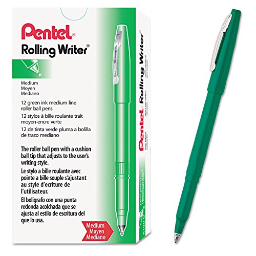 Pentel Rolling Writer, Green (R100-D) miniatura 2