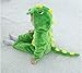 lontakids Toddler Infant Dinosaur Costume Flannel Hooded Onesies Soft Animal Romper Outfits Gift (3.5-4.5 Years, Green)