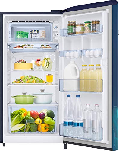 Image of Samsung 198 L 5 Star Inverter Direct-Cool Single Door Refrigerator Appliance (RR21T2G2W9U /HL, Paradise Blue, 2022 Model)