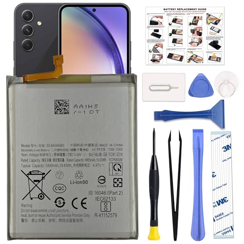 Image of GREEN FUSION New Cellphone Replacement Battery Compatible with Galaxy A54 & A34, with Tools & Guide