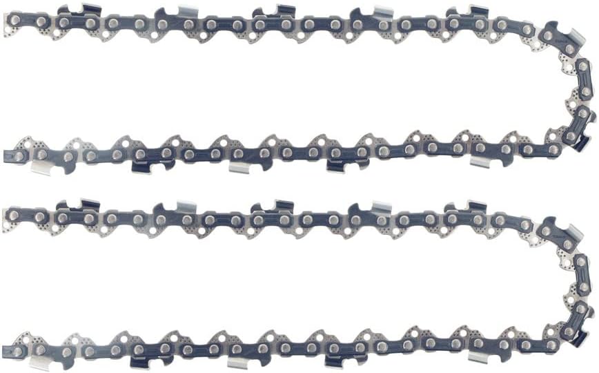 Cadena de motosierra de 8 pulgadas, paso LP de 38 pulgadas, calibre 0.050 pulgadas, 33 eslabones de transmisión, S33 para Chicago Earthwise