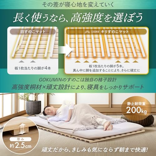 GOKUMIN ベッド セミダブル すのこベッド G-K4S の商品画像 5