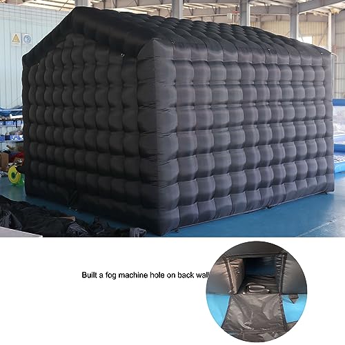 Sayok Led Inflatable Air Cube Tent Inflatable Black Tent House Inflatable Disco Light Nightclub Tent For Party Event Show Business/Private Use(18Ft X 16Ft X14Ft) #TOP3