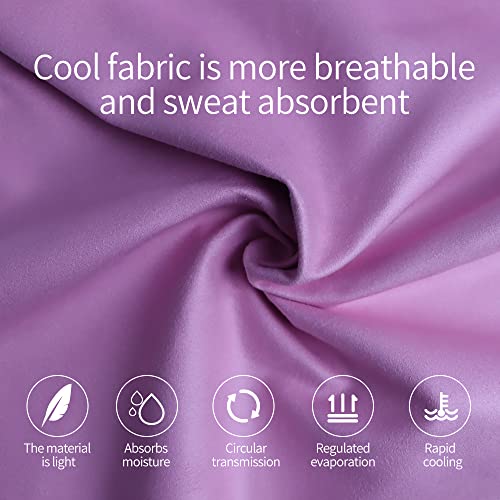 Ynwpjh Cooling Towel Soft Lightweight Breathable Quick Dry Microfiber Camping Towel For Sports Yoga Non Slip Gym Golf Workout 35”X11” (Pink) #TOP4