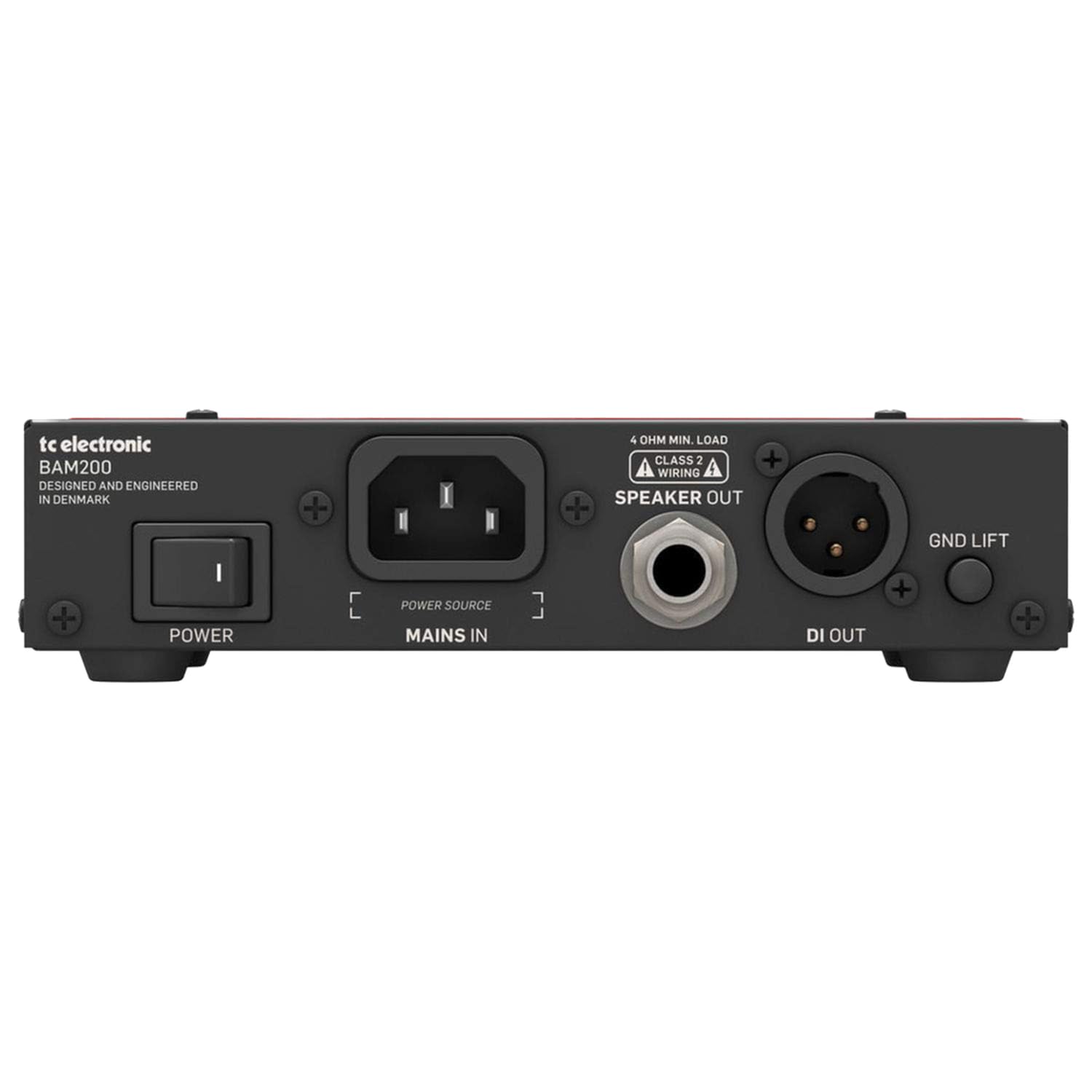 TC Electronic BAM200 Testata per basso 200 Watt Classe D compatta