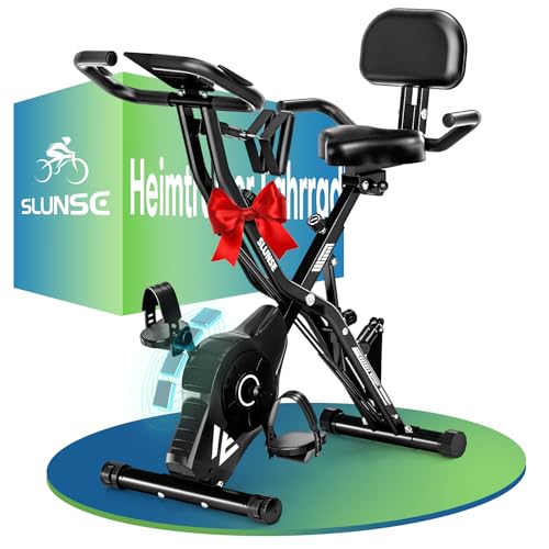 Heimtrainer Fahrrad, SLUNSE 2025 Neu Hometrainer Fahrrad mit...