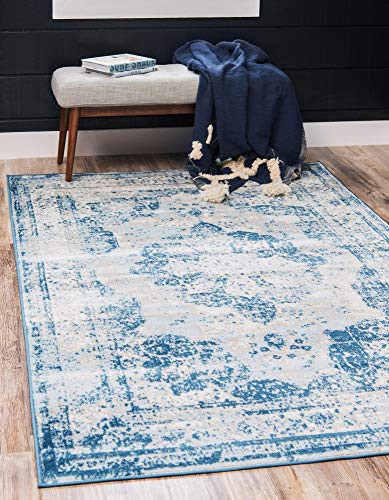 Unique Loom Sofia Traditional Area Rug, 7' 0 x 10' 0, Blue