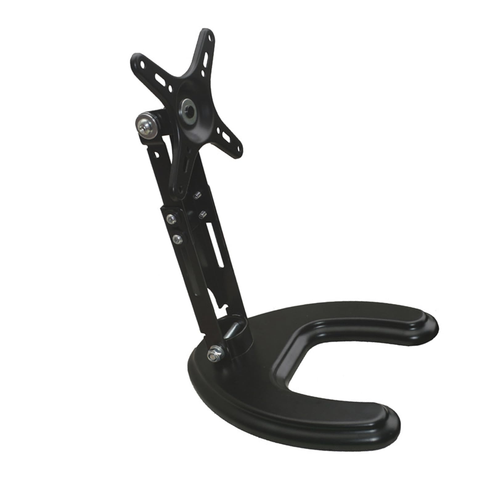 Generico Supporto in plastica per Monitor da 10-27 Pollici Staffa da Tavolo Base Regolabile con Rotazione a 360 Forte capacità carico Supporto da Tavolo Rotante in Metallo