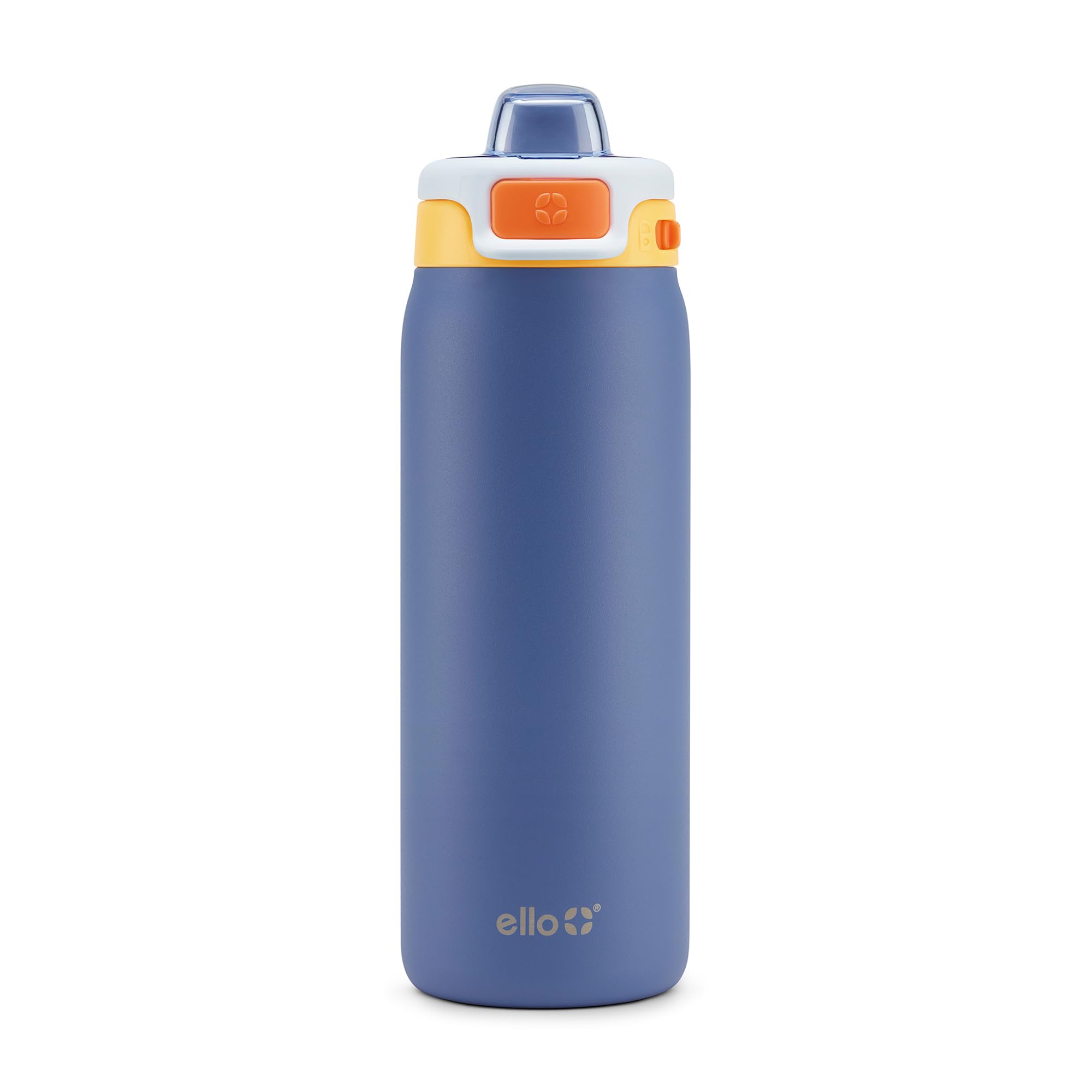 Ello Pop Fill 18oz Stainless Steel Kids Water Bottle with Quick Fill Lid Vacuum Insulated BPA Free Bottle