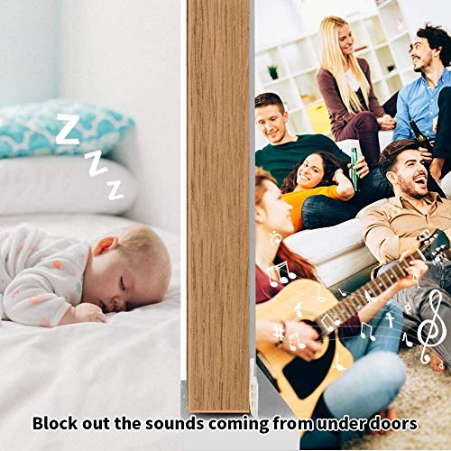 Suptikes Door Draft Stopper Under Door Seal For Exterior/Interior Doors, Door Sweep Strip Under Door Draft Blocker, Soundproof Door Bottom Weather Stripping, 2 Inch W X 39 Inch L, Grey #TOP5