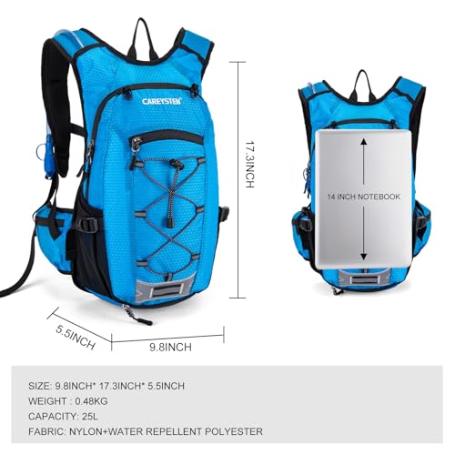 Carey STENHydration Backpack Cycling Pack Equipped 2L Water Bag(Sky Blue) - image 2