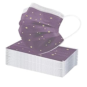 Stay&me Elegant 10/20/50/100 stuks volwassenen 3-laags beschermend masker van kant, 3-laags mond- en neusbescherming, stofdichte mond- en neusbedekking, ademend, mondbescherming voor dames en heren (50 stuks, D)