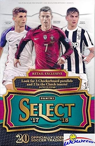 2017/18 Panini Select Soccer EXCLUSIVE Factory Sealed Retail Box with (3) Checkerboard Parallels & (2) Clutch Inserts! Look for KYLIAN MBAPPE