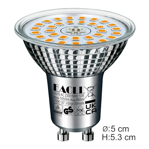 EACLL Lampadine LED GU10 Bianco Caldo 10W