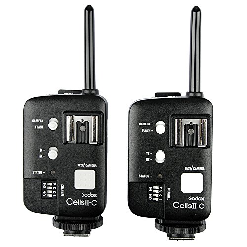 GODOX Cells II 1/8000s HSS Transceiver Wireless Flash Trigger Kit for Canon EOS - 2 Pack
