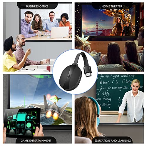 Wireless Hdmi Display Adapter Wired And Wireless Mode, 4K Streaming Display Dongle Compatible Ios Android Windows - Support Miracast Airplay Dlna Tv Stick For Laptop Phone To Tv Monitor Projector #TOP6