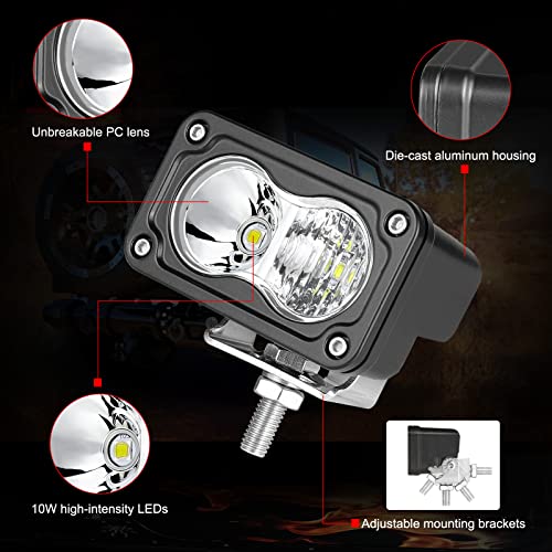 Image of 3 Inch Driving Lights LED Pod Light Cube Off Road Light Bar