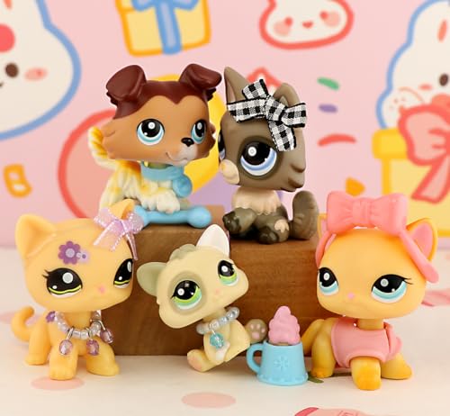 Zbqapfgyr GFVC3 Rare Mini Pet Lps Collie #58 And Short Hair Cat Wolfcat Baby Cat Action Figures Lps Toys thumb #2