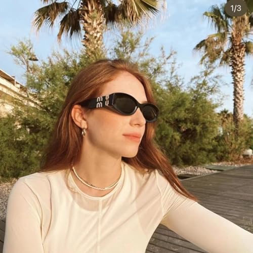 Female Personality Small Oval Sunglasses: UV Protection,r for Photography, Driving, Partying, Running, Traveling3