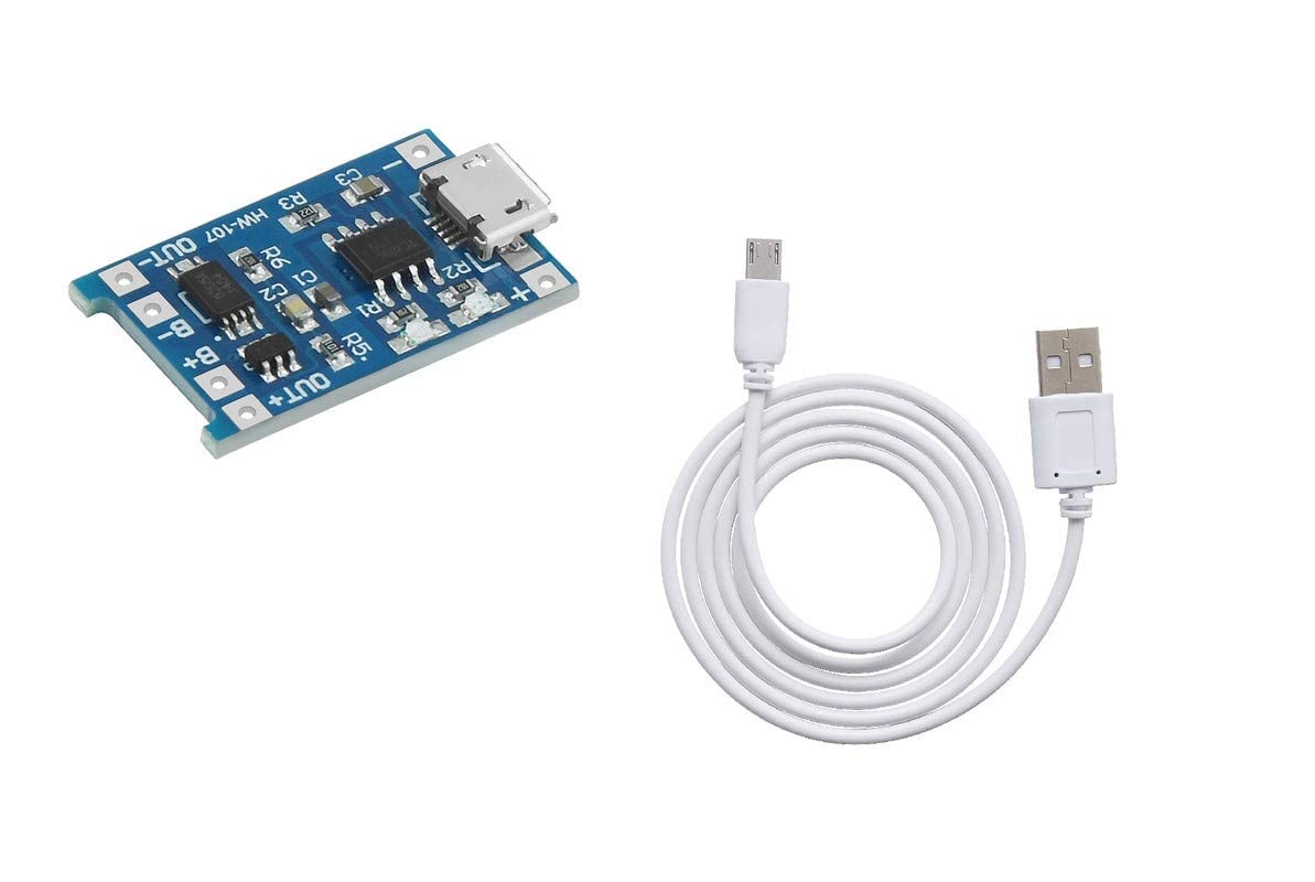 ESPtronics TP4056 Charging Module 18650 Lithium+Protection Dual Functions with Charging Cable USB for Electronics-picture-10