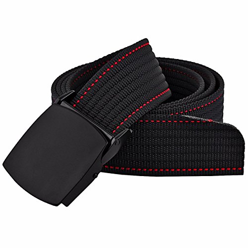 squaregarden Men's Nylon Webbing Belt Military Style Tactical Duty Belts for Men