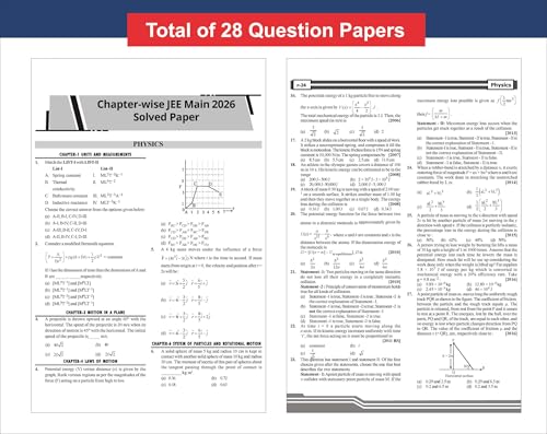 Image of Disha 25 Chapter-wise JEE MAIN Previous Years Solved Papers (2002 - 2026) 18th Edition | Physics, Chemistry & Mathematics PYQs New Syllabus Question Bank | Fully Solved