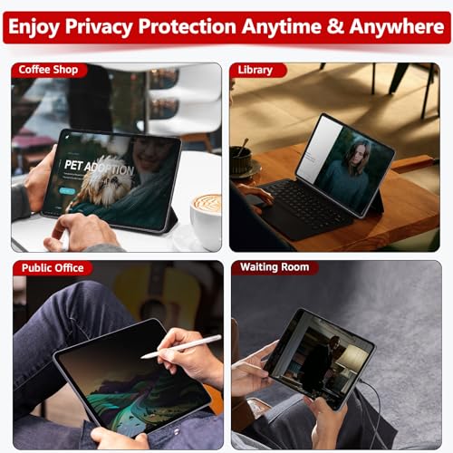 bersem Privacy Screen Protector for iPad Pro 13 Inch M5 2025 / M4 2024 - image 3