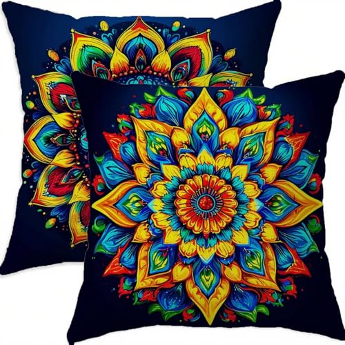 Housse coussin 75x75cm anti tache et imperméable pour grand canapé