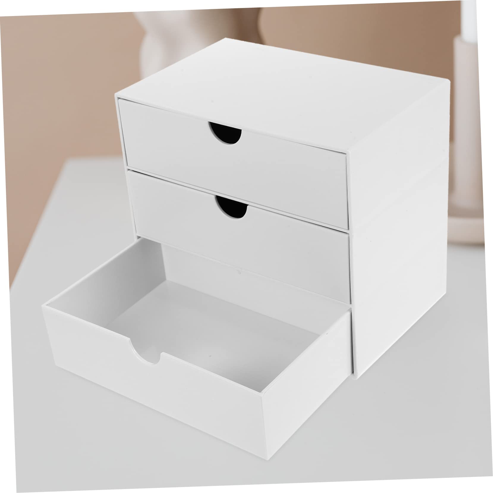 Ciieeo Organizzatore Da Scrivania Con Cassettini Scatola Di Archiviazione Multiuso Per Documenti e Oggetti Design Compatto e Facile Da Assemblare Per Ufficio e Casa