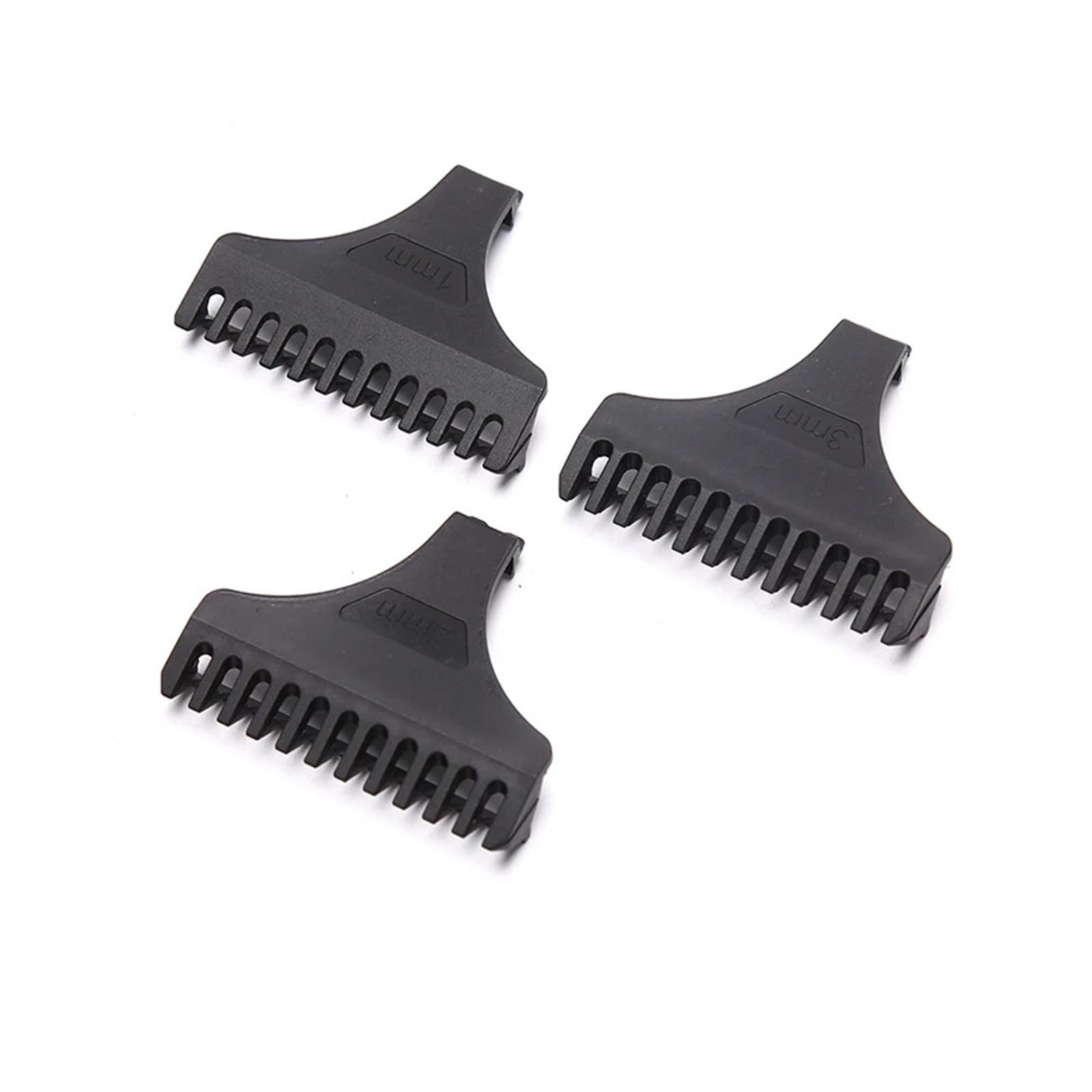 Set mit 3 Universalkämmen für Haarschneider, Rasierer, Haarschneidewerkzeug 1/2/3 mm