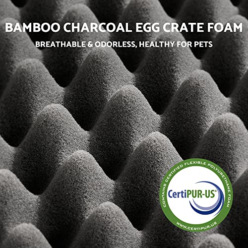 Puppy Paw Egg Crate Foam Dog Sofa Bed For Small & Medium Dogs - Bolstered Orthopedic Dog Bed - Pet Couch Bed With Removable Washable Minky Cover, Waterproof Lining And Nonskid Bottom #TOP2