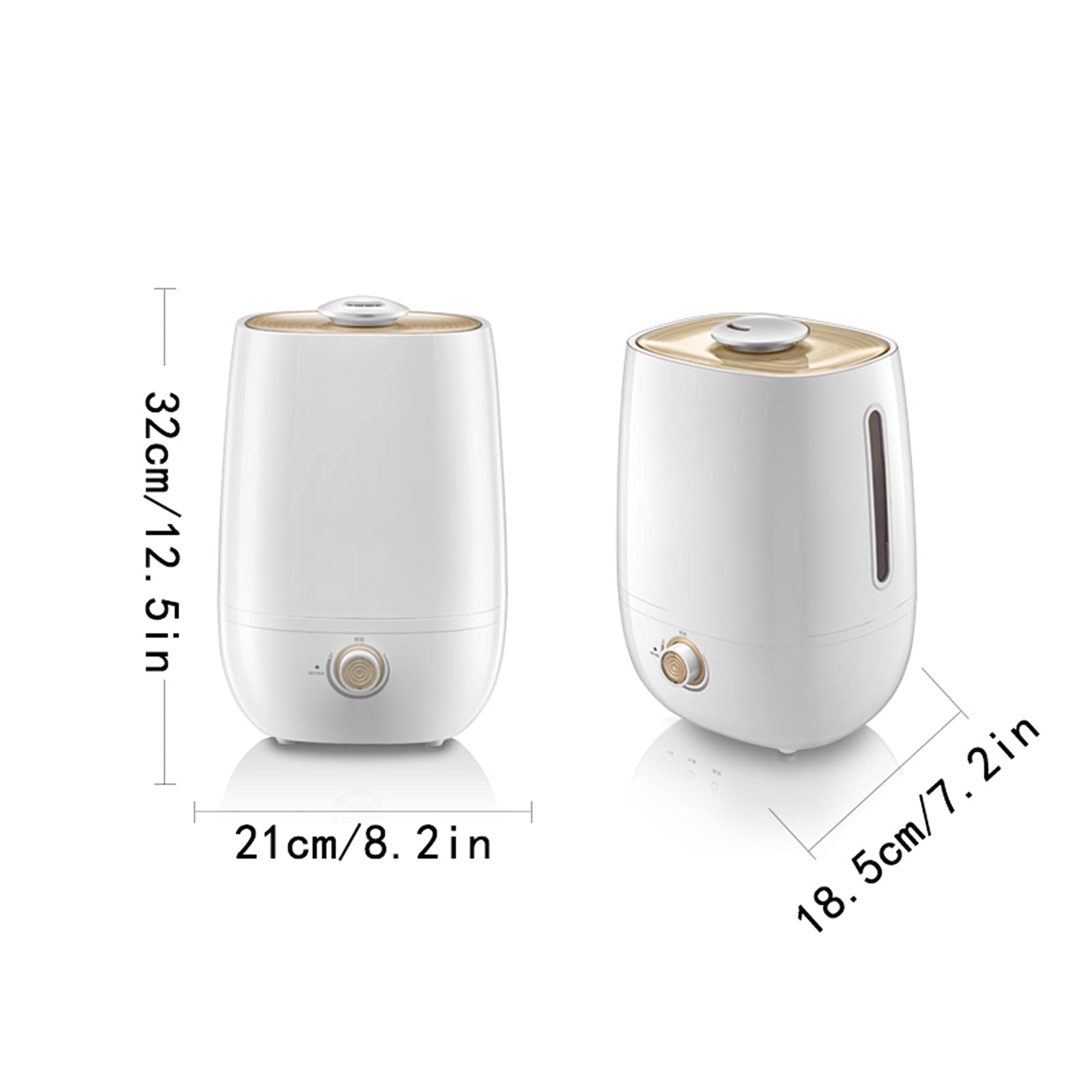 SUNESA Humidificador Ultrasónico Humidificador de Niebla Fresca ultrasónica: la Unidad Premium dure tohours con un Funcionamiento con susis silenciosos, Apagado automático Humidificador de Aire