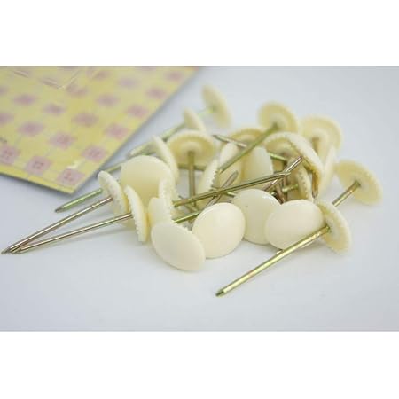 Amazon カーペット鋲 上敷鋲 アイボリー ２５本入 さるるの部屋 イ草 畳マット 通販