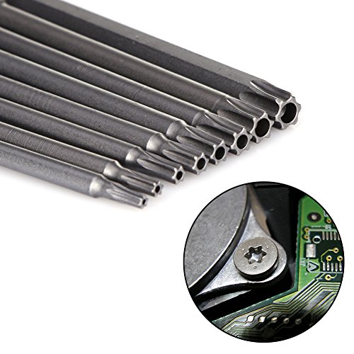 Yakamoz 8Pcs 100Mm Length 1/4 Inch Hex Shank Magnetic Torx Security Electric Screwdriver Bits Set #TOP4