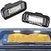 NJSBYL LED License Plate Lights for Mercedes-Benz w220 S350/S600/S430/S500/S65 AMG/S55 AMG Xenon White LED Rear License Plate Lamps Built-in Canbus Error-Free