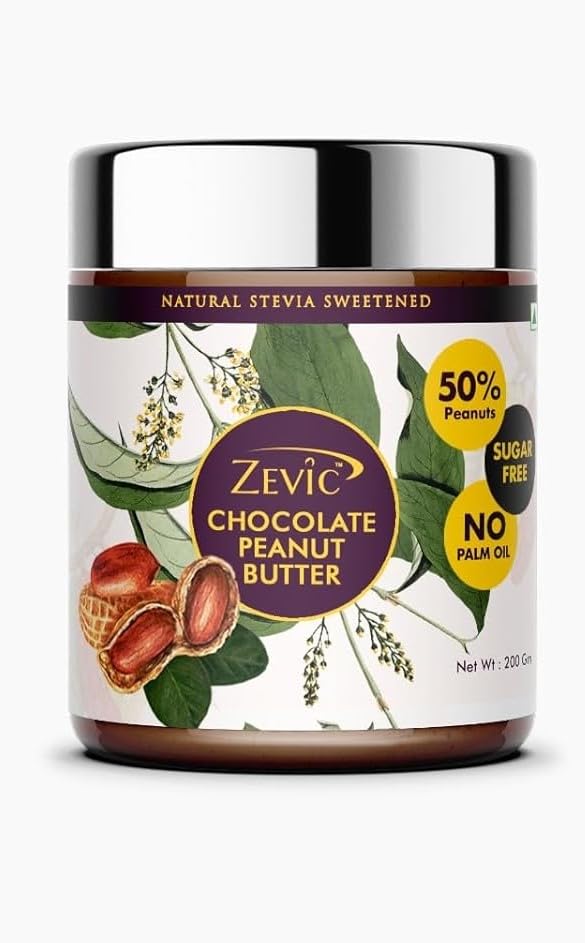 ZEVIC Chocolate Peanut Butter Spread 250gm | Sugar Free with Rich Protein Peanut Butter Chocolate | Vegan & 25g High Protein | Cholesterol & Gluten Free | Healthy Diet Chocolate Peanut Butter, 250g (B097DX8G1X) Amazon Price History, Amazon Price Tracker