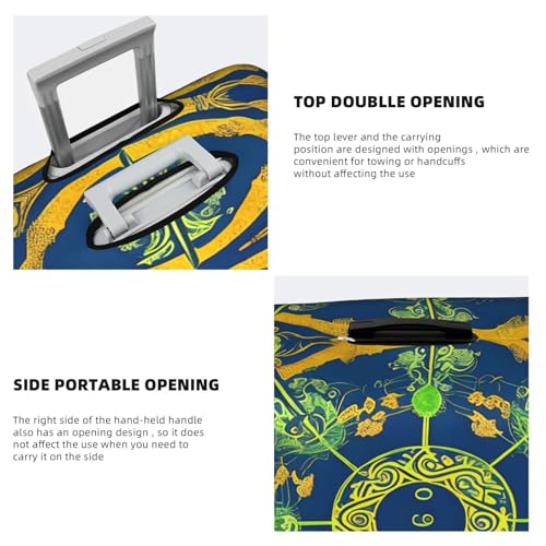 Yin Yang Totem Printed luggage cover, double stitching all around, high elastic material, suitable for travel and business trip4