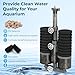 Qwakay Aquarium Sponge Filter Fish Tank - Aquarium Quiet Filter with 4 Sponges and 2 Bag of Filter Stones for 5 10 20 40 Gallon Tank