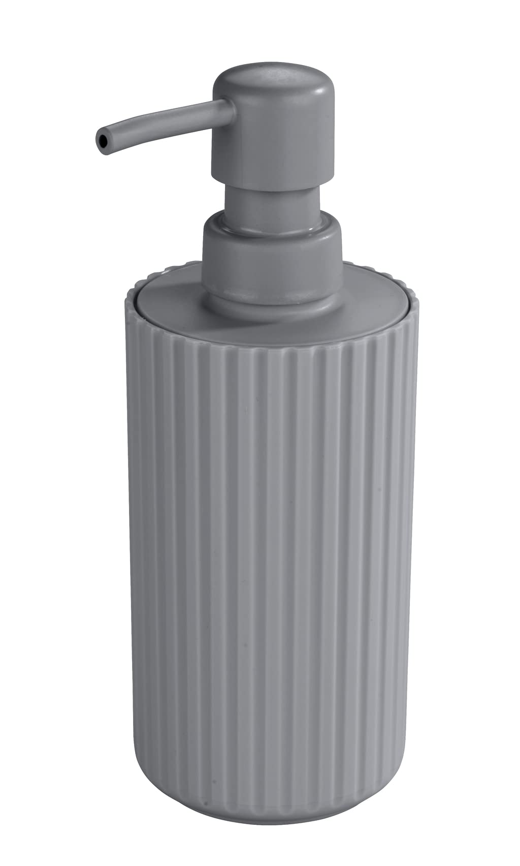 Wenko Allstar Minas Grey Liquid Soap Dispenser, Washing Up Liquid Dispenser Capacity: 0.28 L, Polypropylene, 7 x 18 x 7 cm, Grey