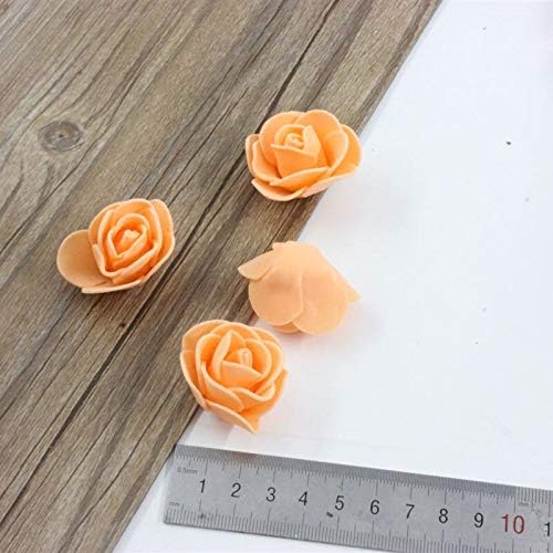 Miniatura 4 de EdricShop - 100 flores artificiales de espuma de polietileno de polietileno, decoracao Do Carro Do Casamento, DIY hecho a mano, decoración Grinalda