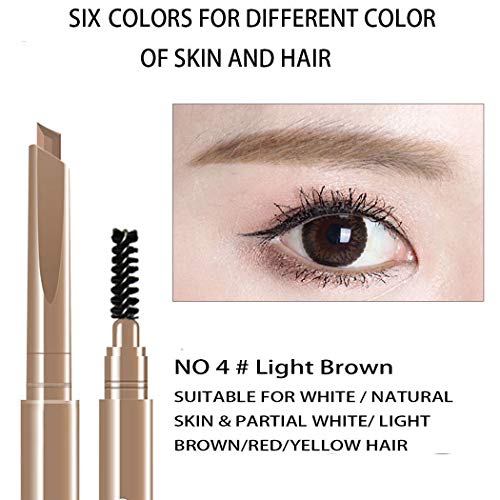 AFY Long lasting and Waterproof Professional Makeup Auto Eyebrow Pencil (No.4 Light Brown)