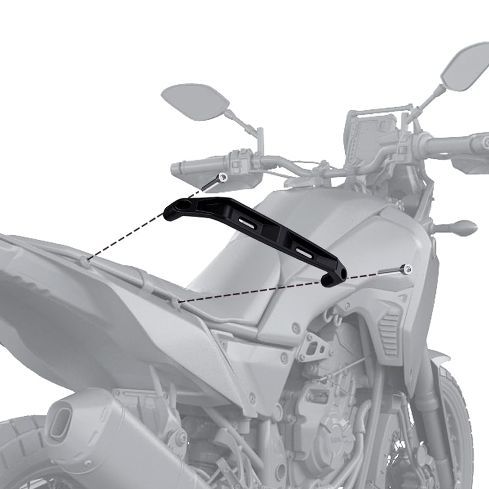 Kompatibel mit Tenere700 2023 Tenere 700 XT700Z XT 700 Z 2019-2024 Motorrad Passagiere Heckgriff Griffstange Seitengriffstange Sitz Zubehör (mit Riemen)