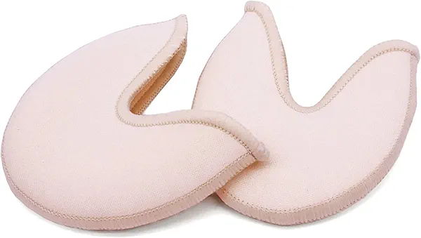 DANCEYOU Ballet Dance Toe Pads Soft Gel Toe Covers Pointe Shoes High Heels Toe Caps for Women Girls, M
