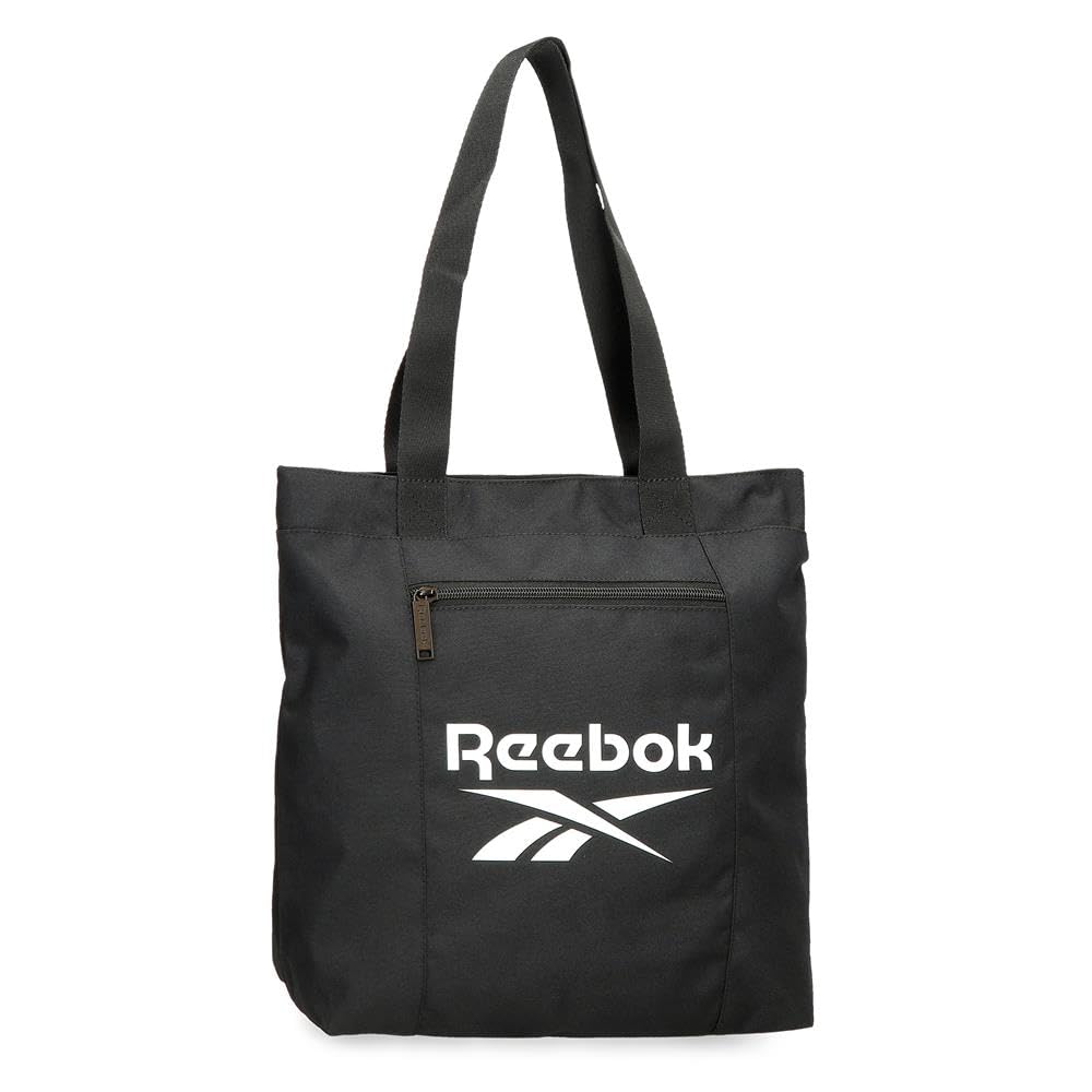 Reebok Ashland Black Shopping Bag, 31 x 34 x 12 cm, Polyester, by Joumma Bags