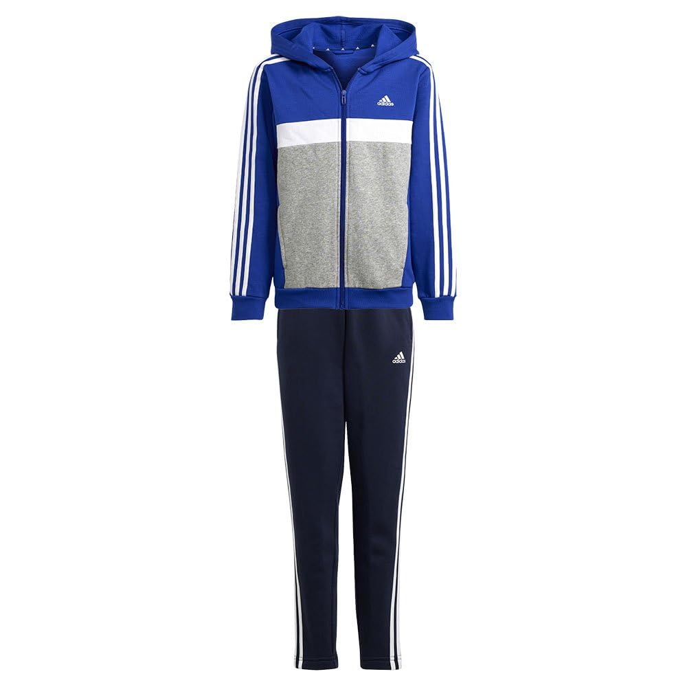 adidas Tiberio 3-stripes Colorblock Fleece Track Suit Kids Tuta Unisex - Bambini e ragazzi (Pacco da 1)